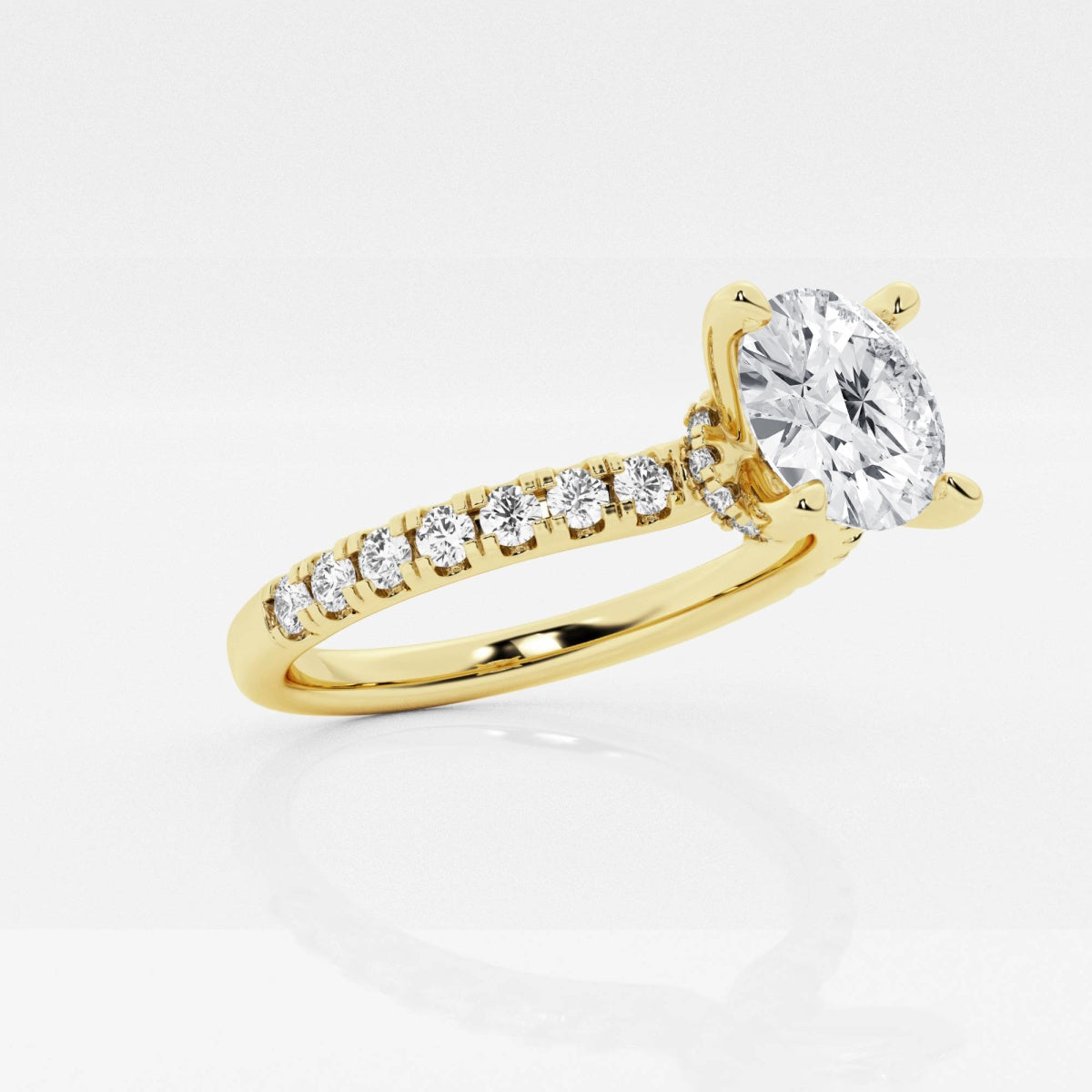 Everly - Hidden Halo Elegance Engagement Ring