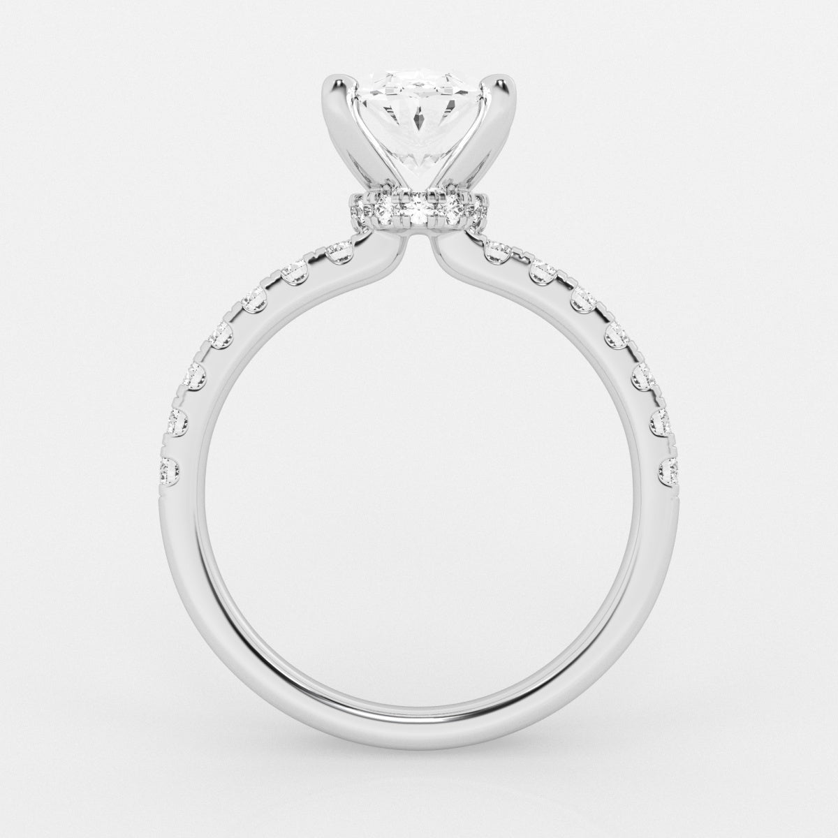 Everly - Hidden Halo Elegance Engagement Ring