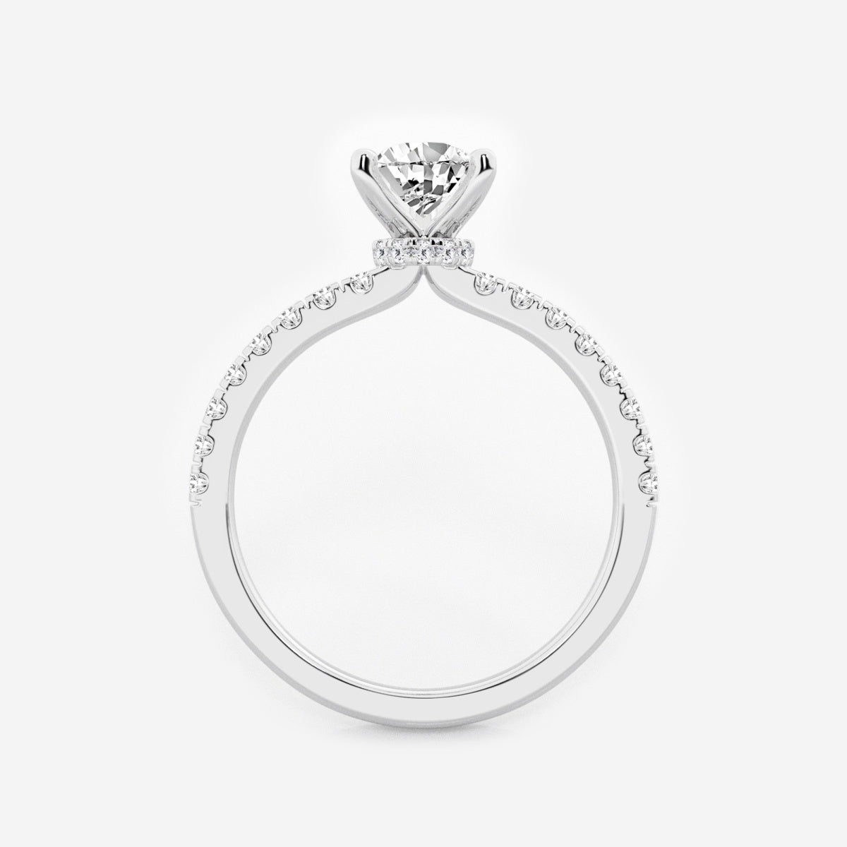 Everly - Hidden Halo Elegance Engagement Ring