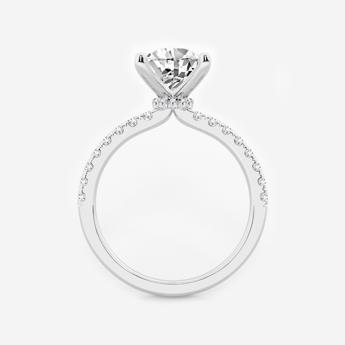 Everly - Hidden Halo Elegance Engagement Ring