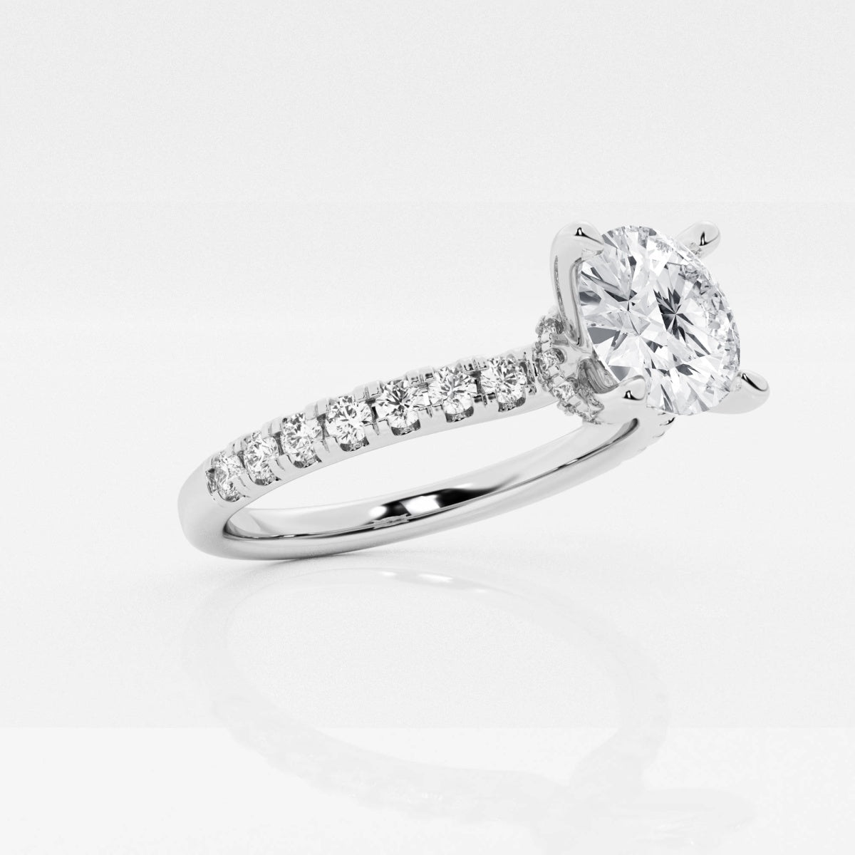 Everly - Hidden Halo Elegance Engagement Ring