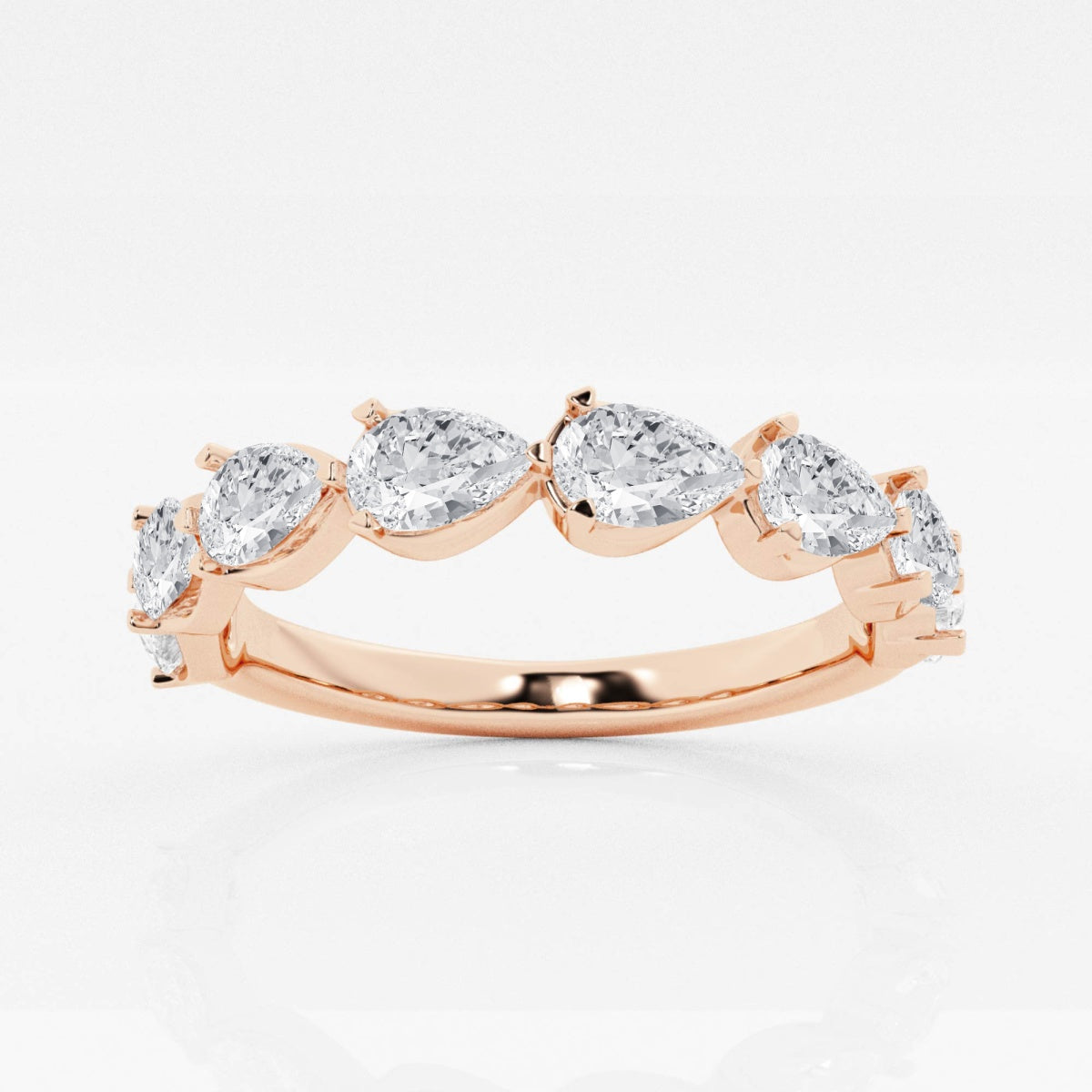 Genevieve - Floating Anniversary Design Wedding Ring