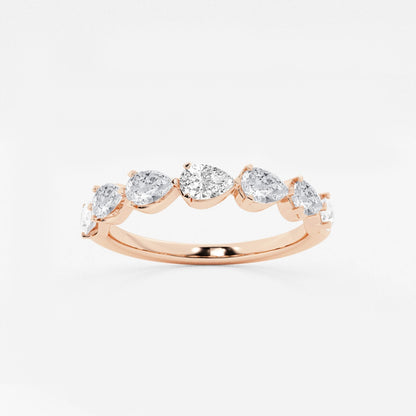 Genevieve - Floating Anniversary Design Wedding Ring