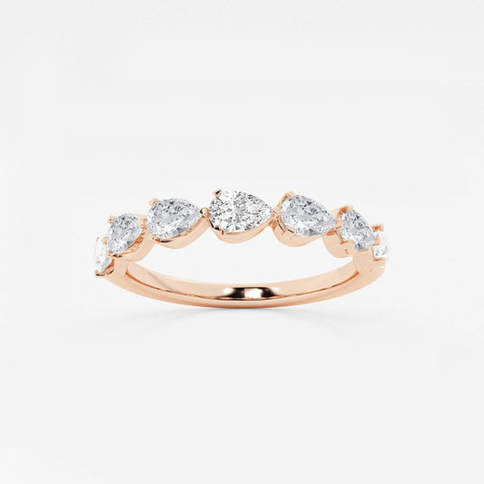 Genevieve - Floating Anniversary Design Wedding Ring