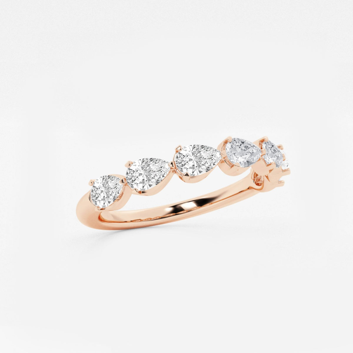 Genevieve - Floating Anniversary Design Wedding Ring