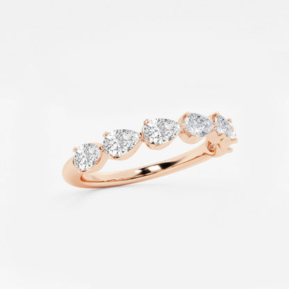 Genevieve - Floating Anniversary Design Wedding Ring