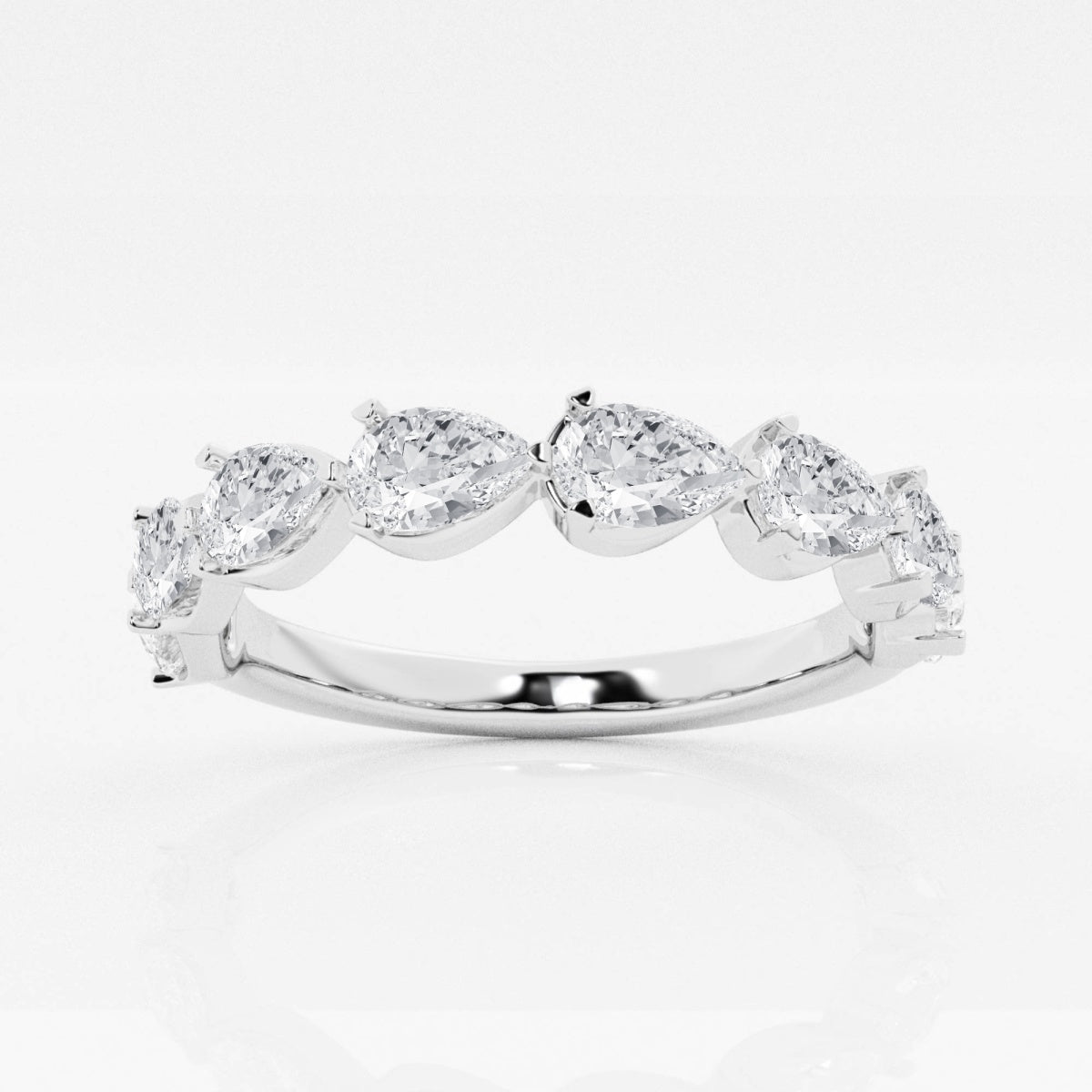 Genevieve - Floating Anniversary Design Wedding Ring