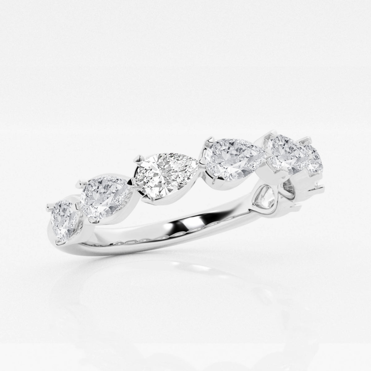 Genevieve - Floating Anniversary Design Wedding Ring