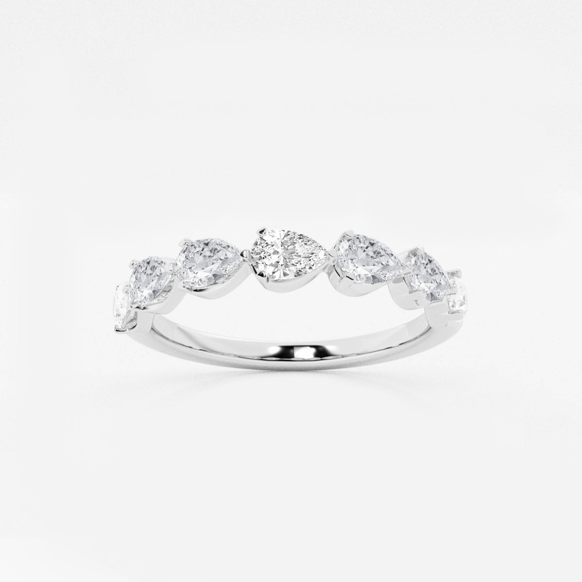 Genevieve - Floating Anniversary Design Wedding Ring