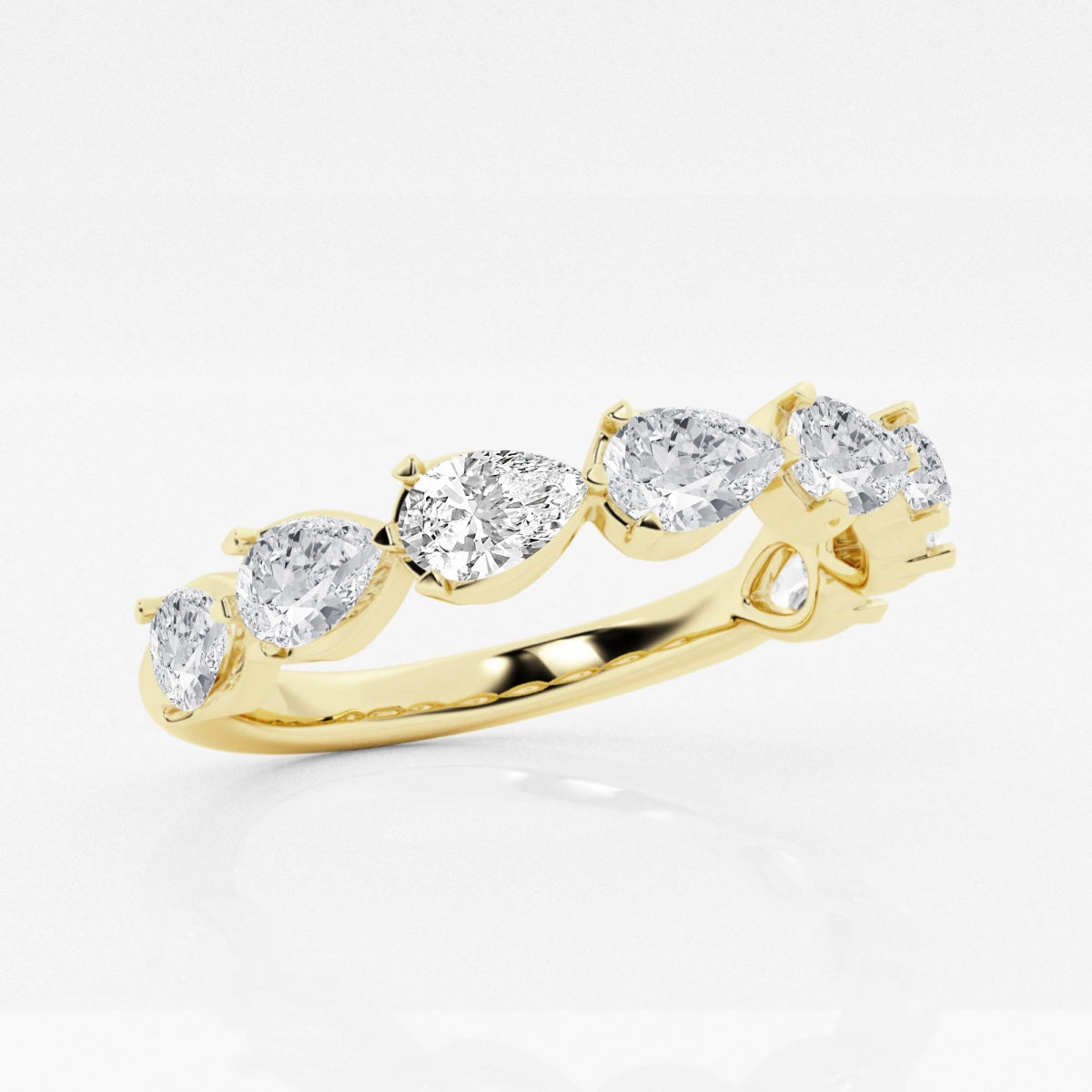 Genevieve - Floating Anniversary Design Wedding Ring