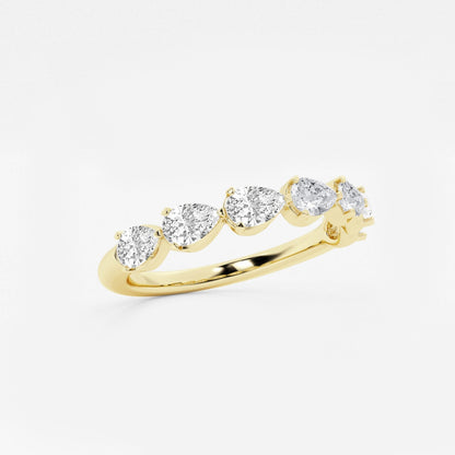 Genevieve - Floating Anniversary Design Wedding Ring