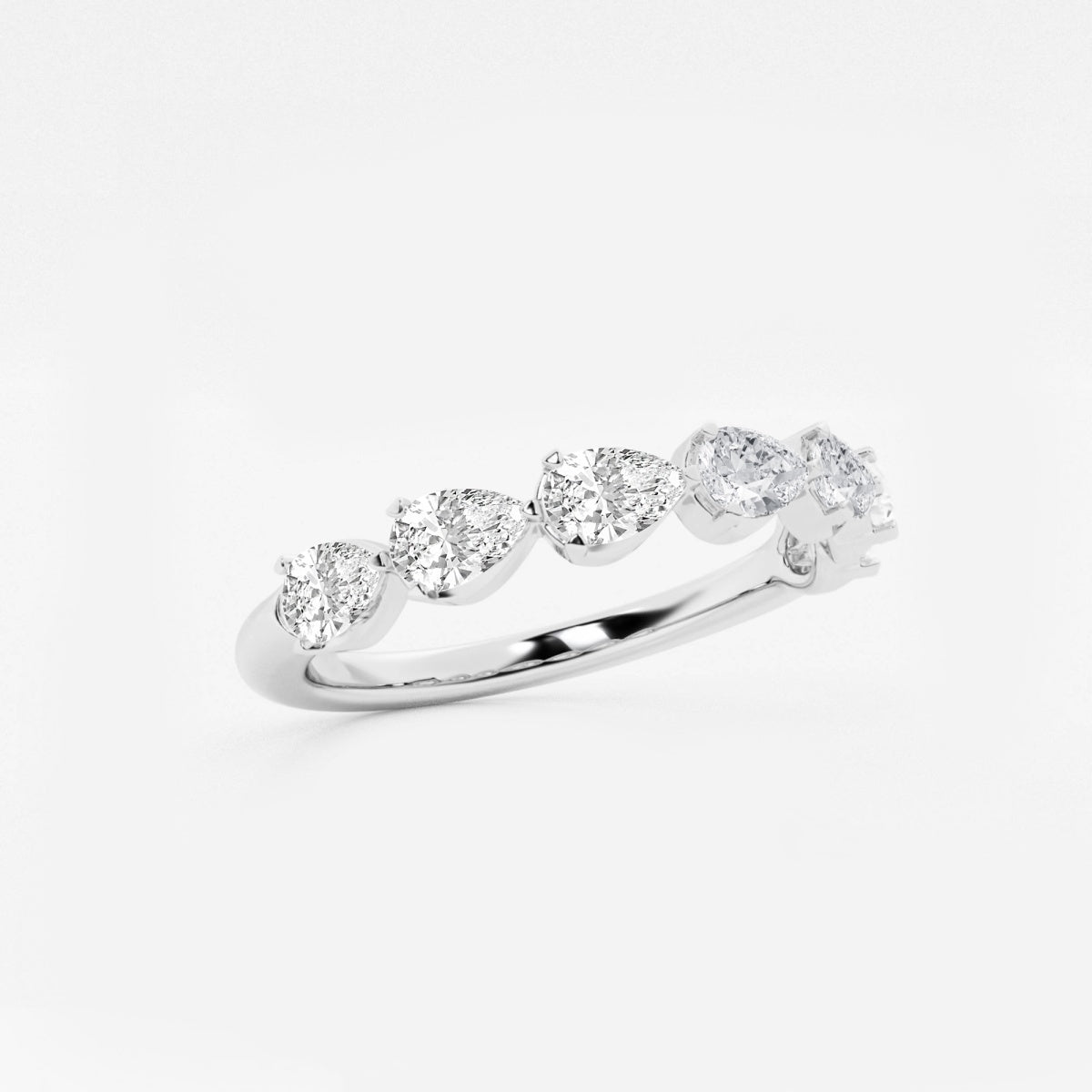 Genevieve - Floating Anniversary Design Wedding Ring