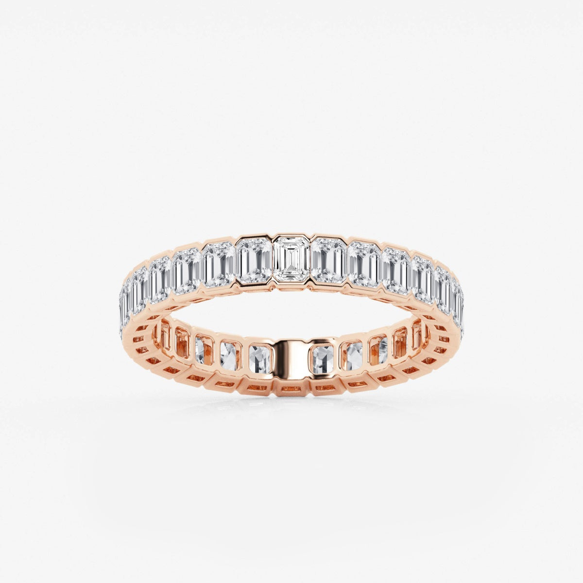 Harper - Half Bezel Sophistication Wedding Ring