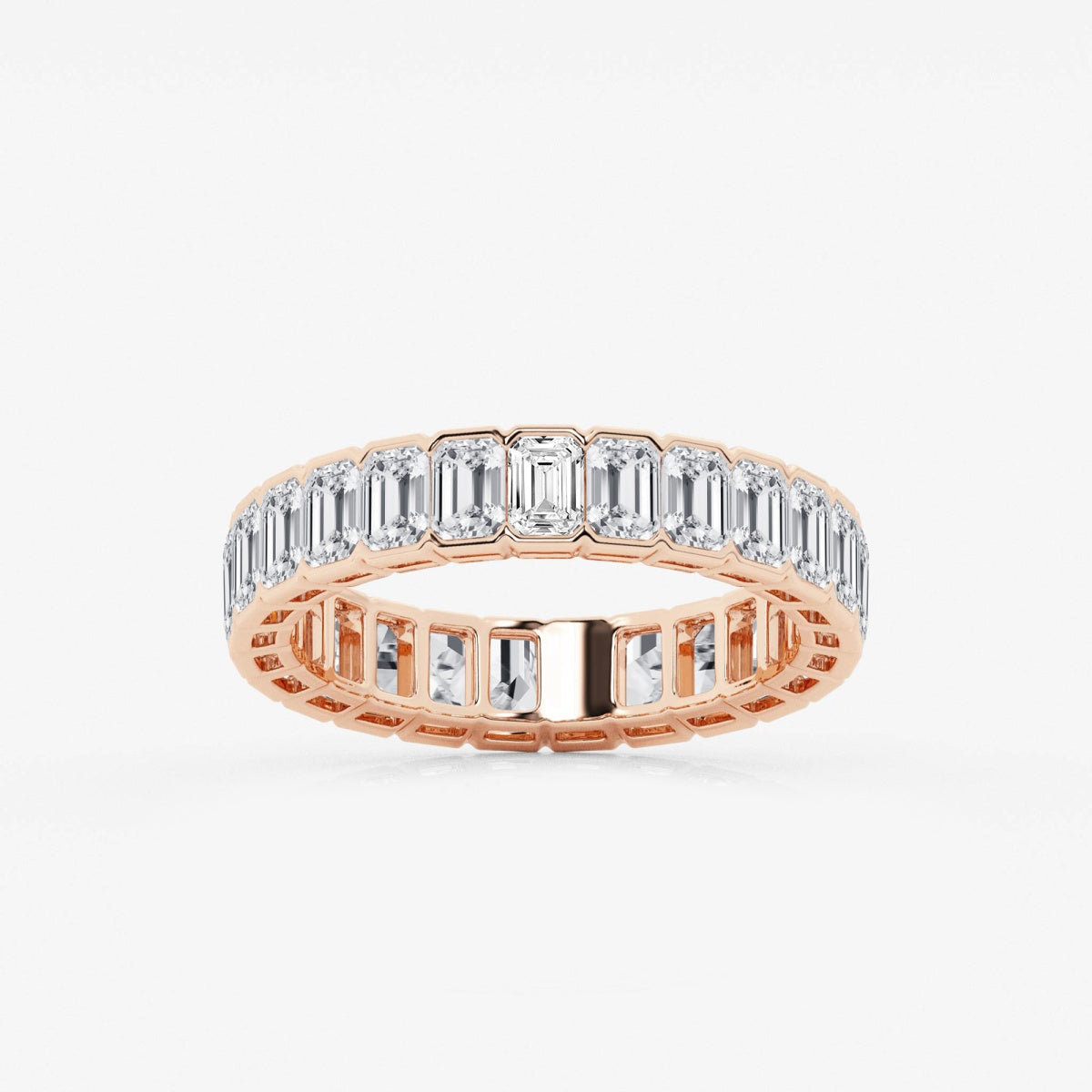 Harper - Half Bezel Sophistication Wedding Ring