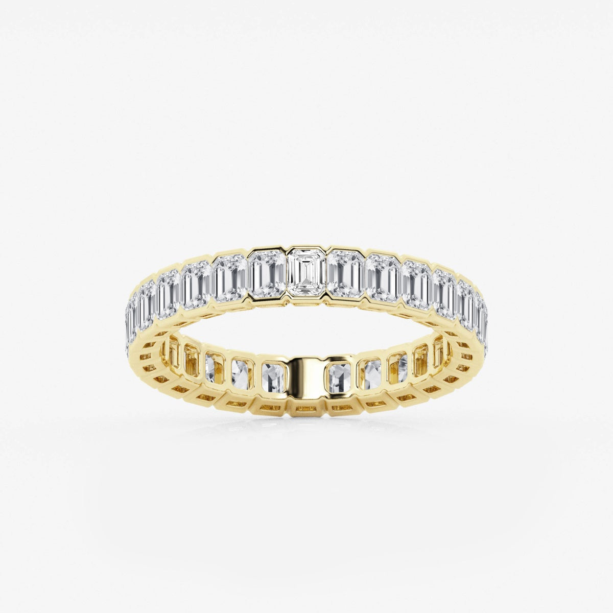 Harper - Half Bezel Sophistication Wedding Ring