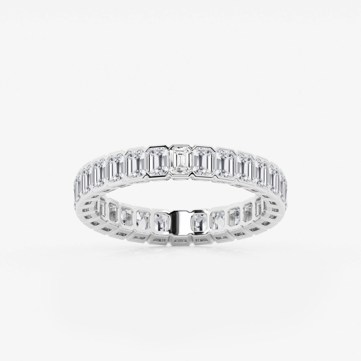 Harper - Half Bezel Sophistication Wedding Ring