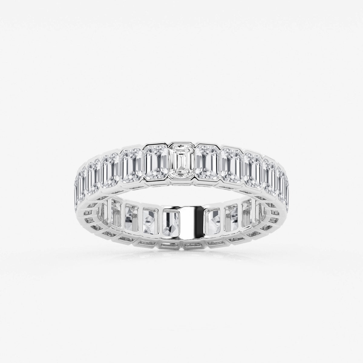 Harper - Half Bezel Sophistication Wedding Ring