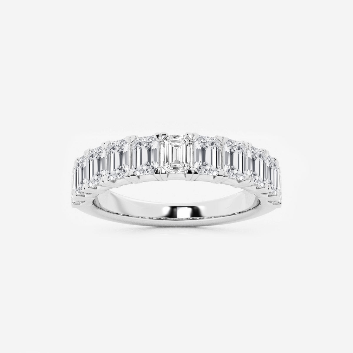 Khloe - Radiant Emerald Band Wedding Ring