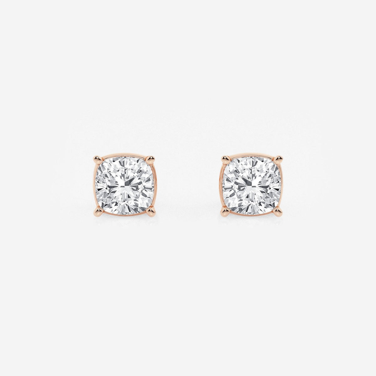 Hazel - Graceful Solitaire Setting Earrings