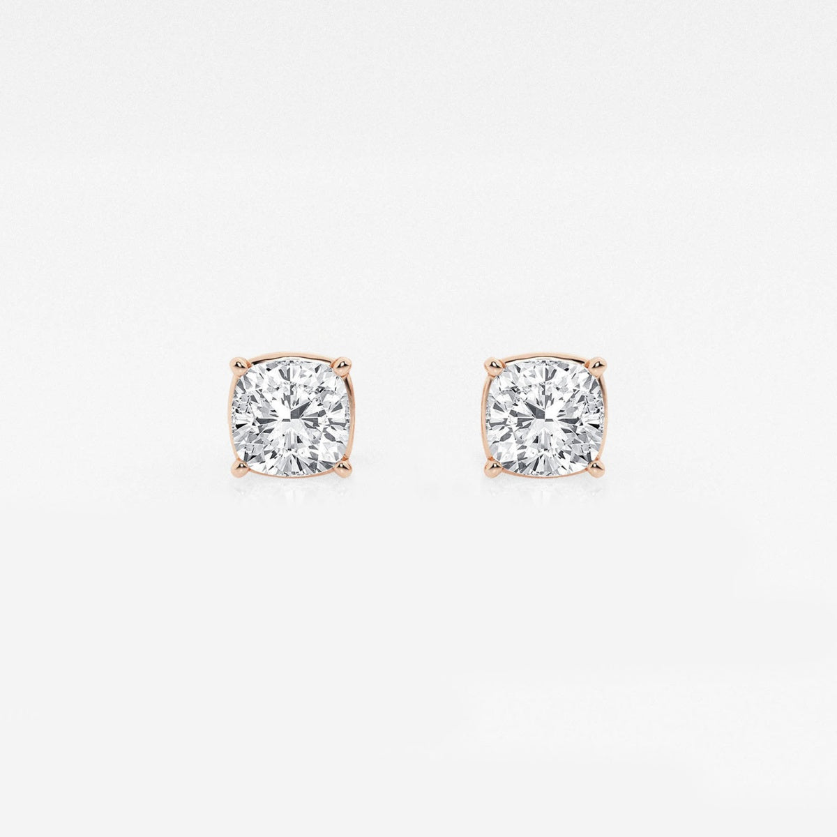 Hazel - Graceful Solitaire Setting Earrings