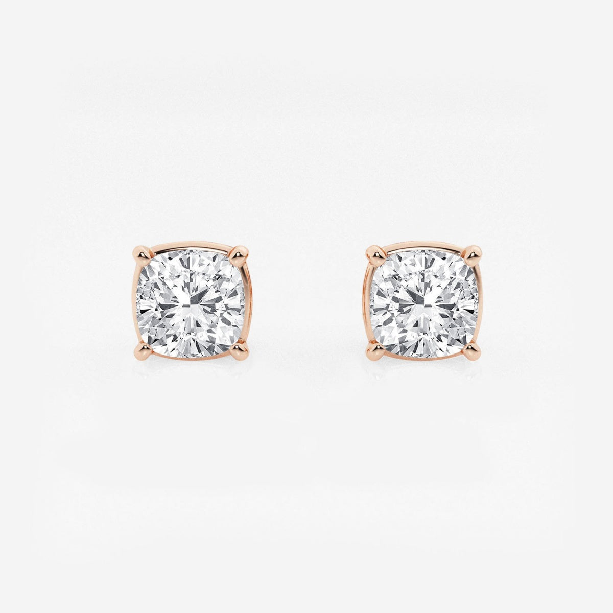 Hazel - Graceful Solitaire Setting Earrings