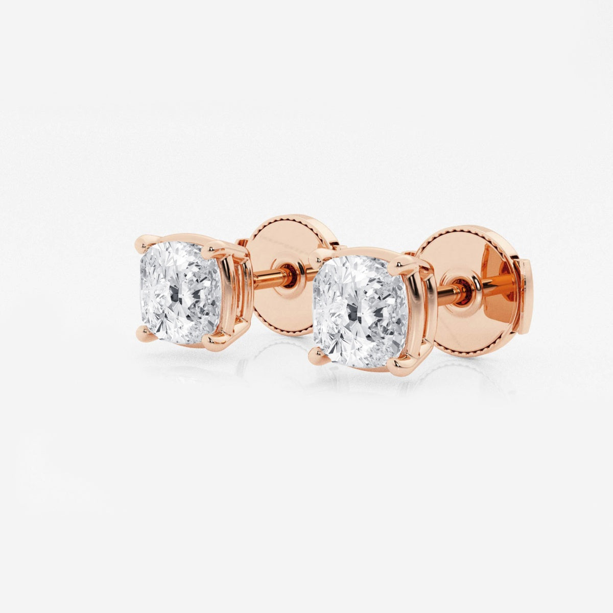 Hazel - Graceful Solitaire Setting Earrings