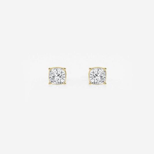 Hazel - Graceful Solitaire Setting Earrings