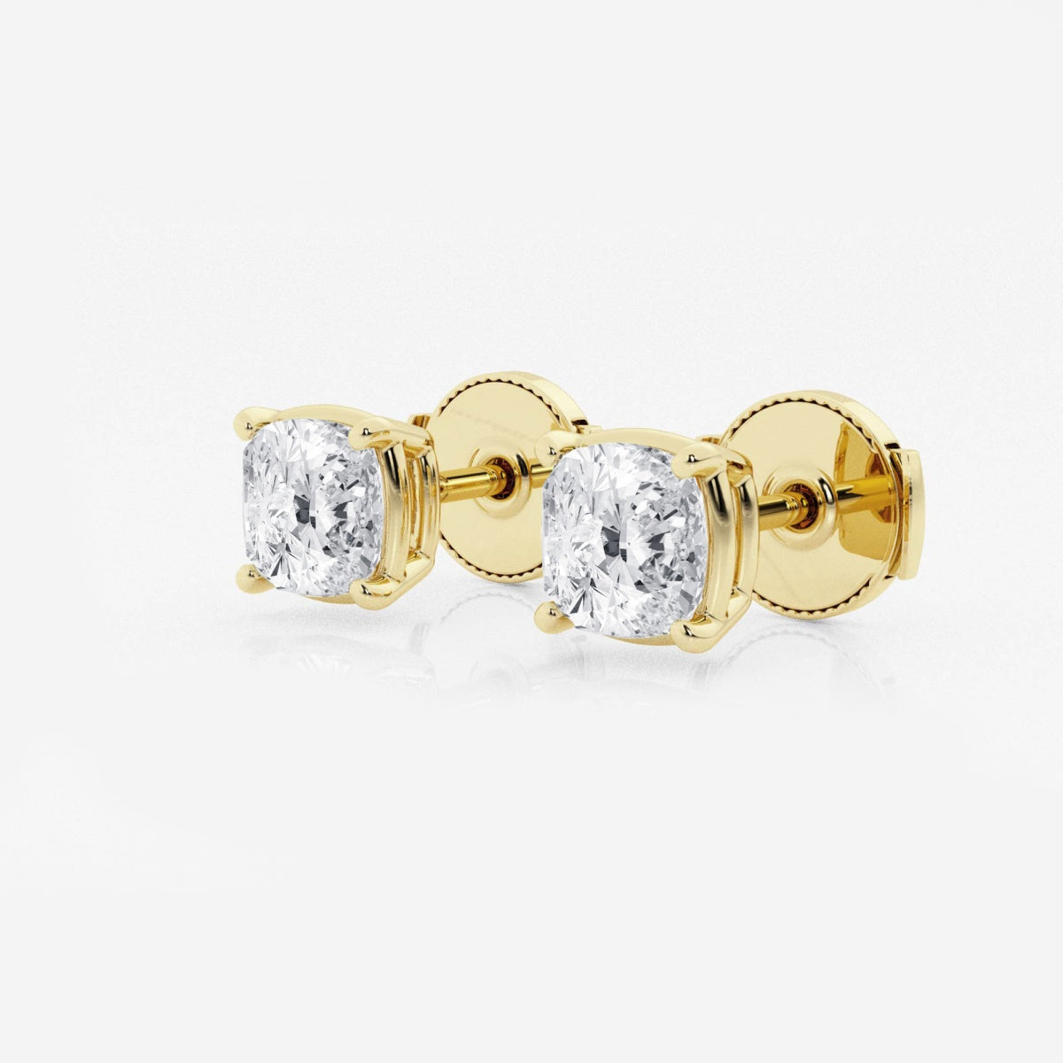 Hazel - Graceful Solitaire Setting Earrings