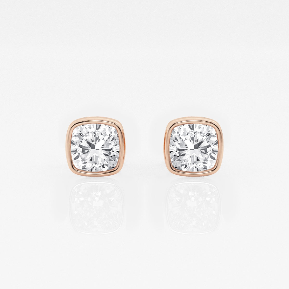 Isabella - Modern Bezel Setting Earrings