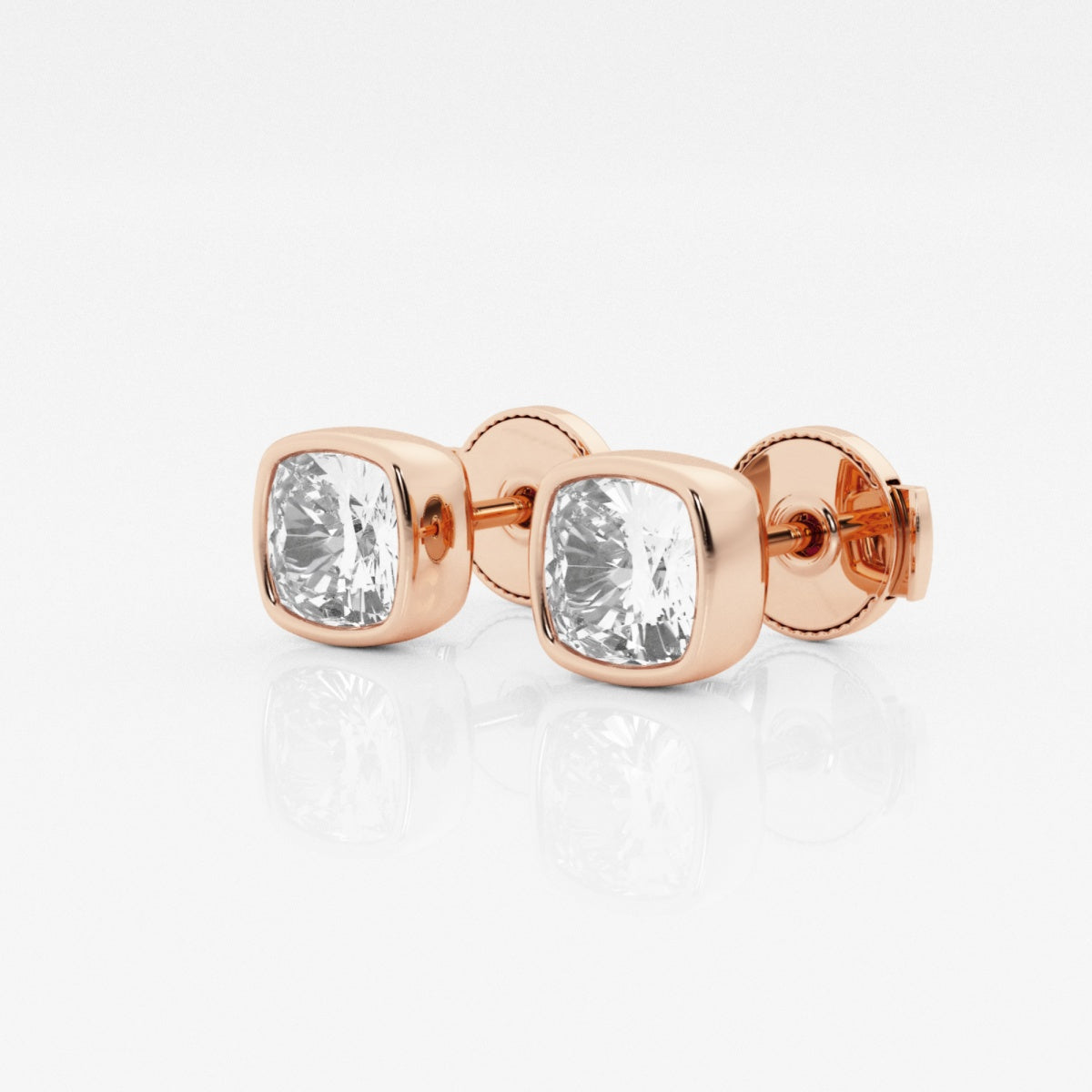 Isabella - Modern Bezel Setting Earrings