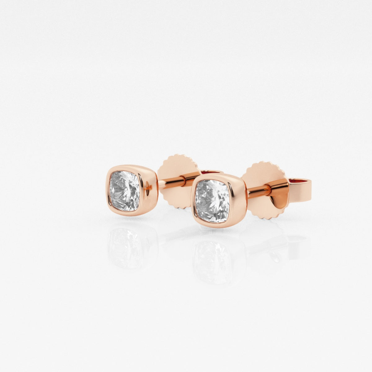 Isabella - Modern Bezel Setting Earrings