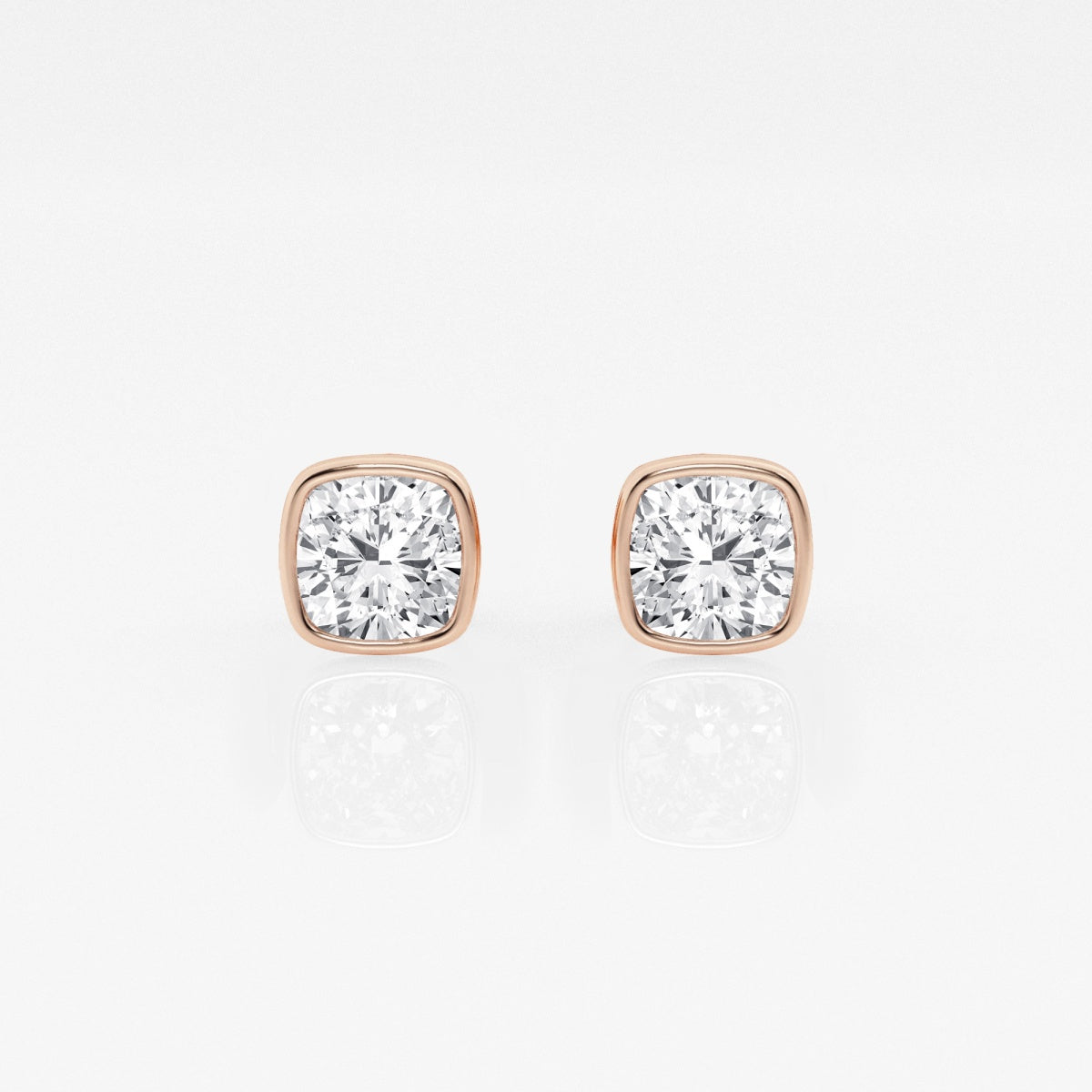 Isabella - Modern Bezel Setting Earrings