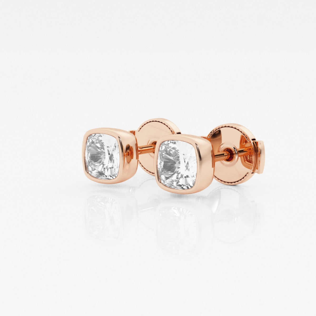 Isabella - Modern Bezel Setting Earrings