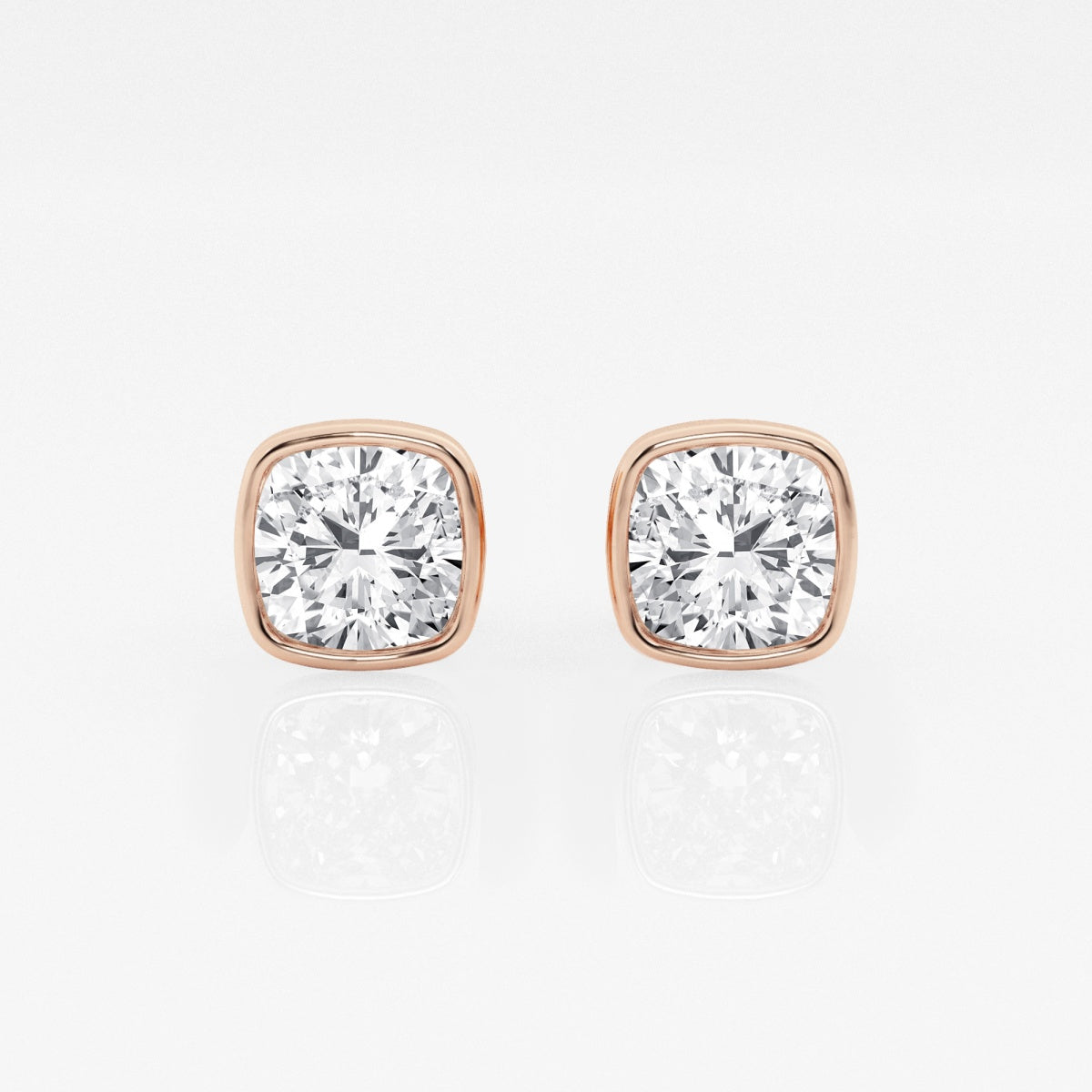 Isabella - Modern Bezel Setting Earrings