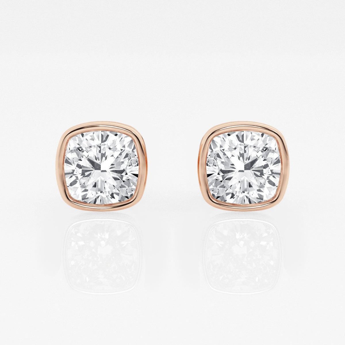 Isabella - Modern Bezel Setting Earrings