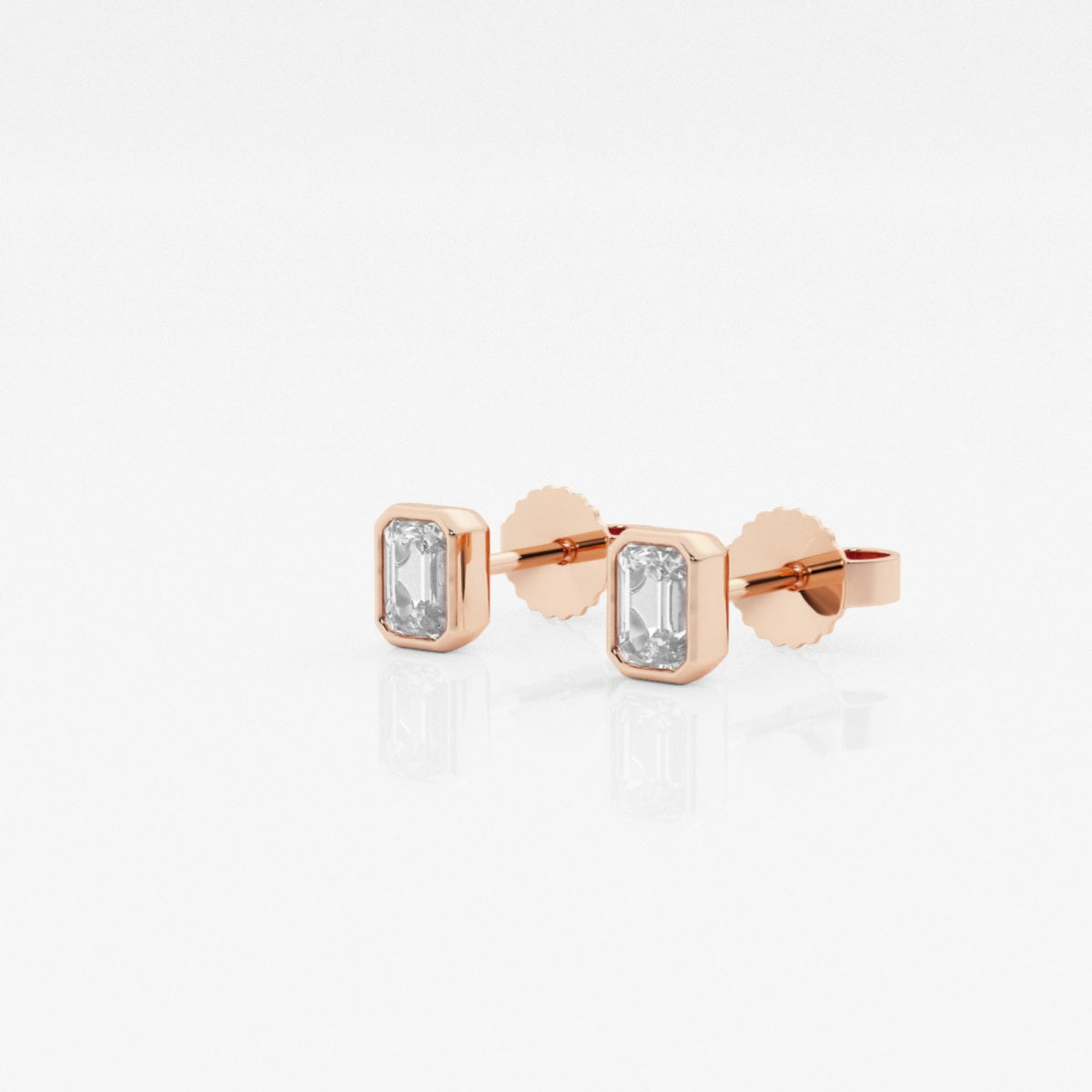 Isabella - Modern Bezel Setting Earrings