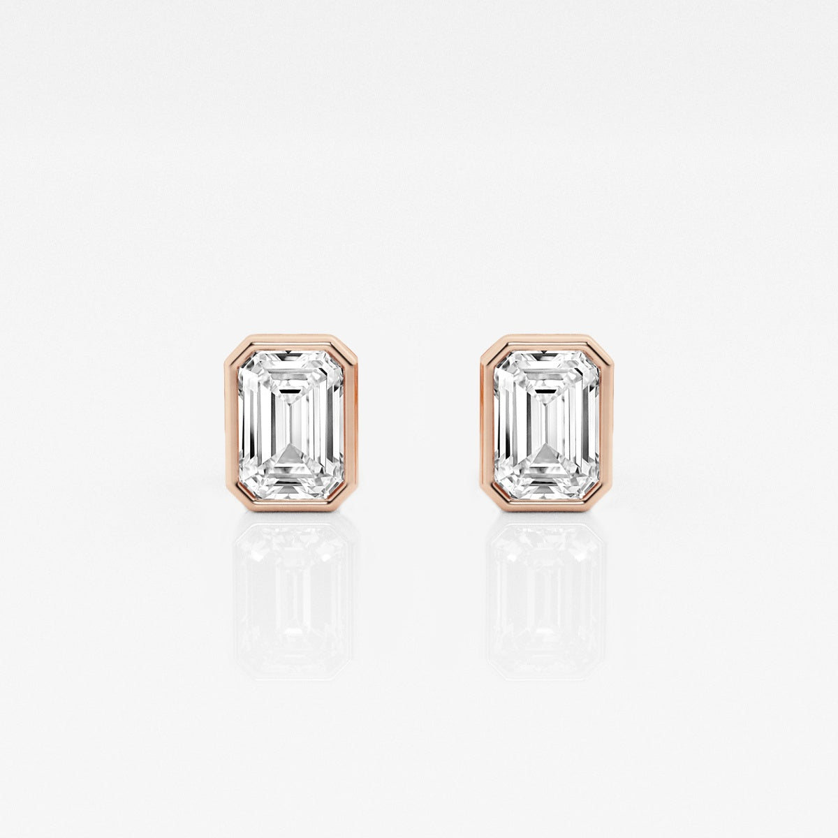 Isabella - Modern Bezel Setting Earrings