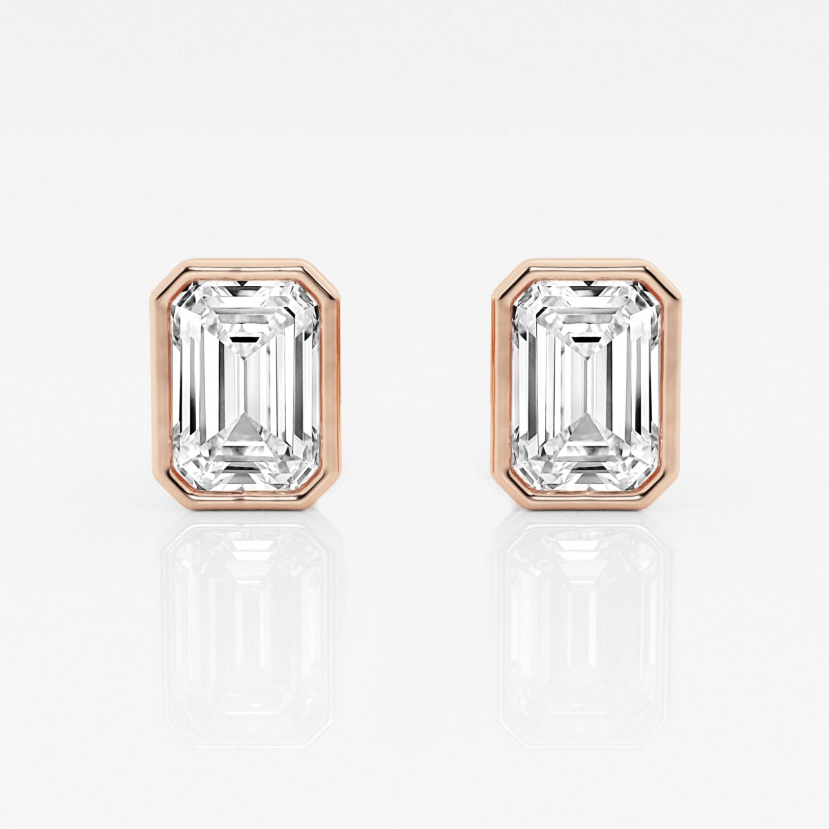 Isabella - Modern Bezel Setting Earrings