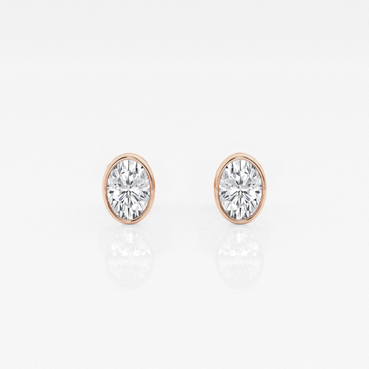 Isabella - Modern Bezel Setting Earrings