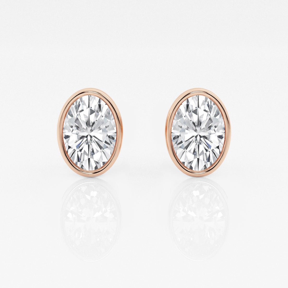 Isabella - Modern Bezel Setting Earrings