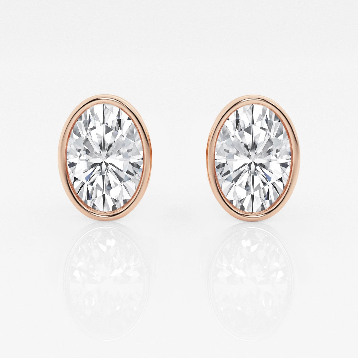 Isabella - Modern Bezel Setting Earrings