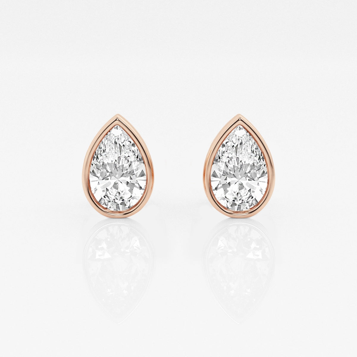 Isabella - Modern Bezel Setting Earrings