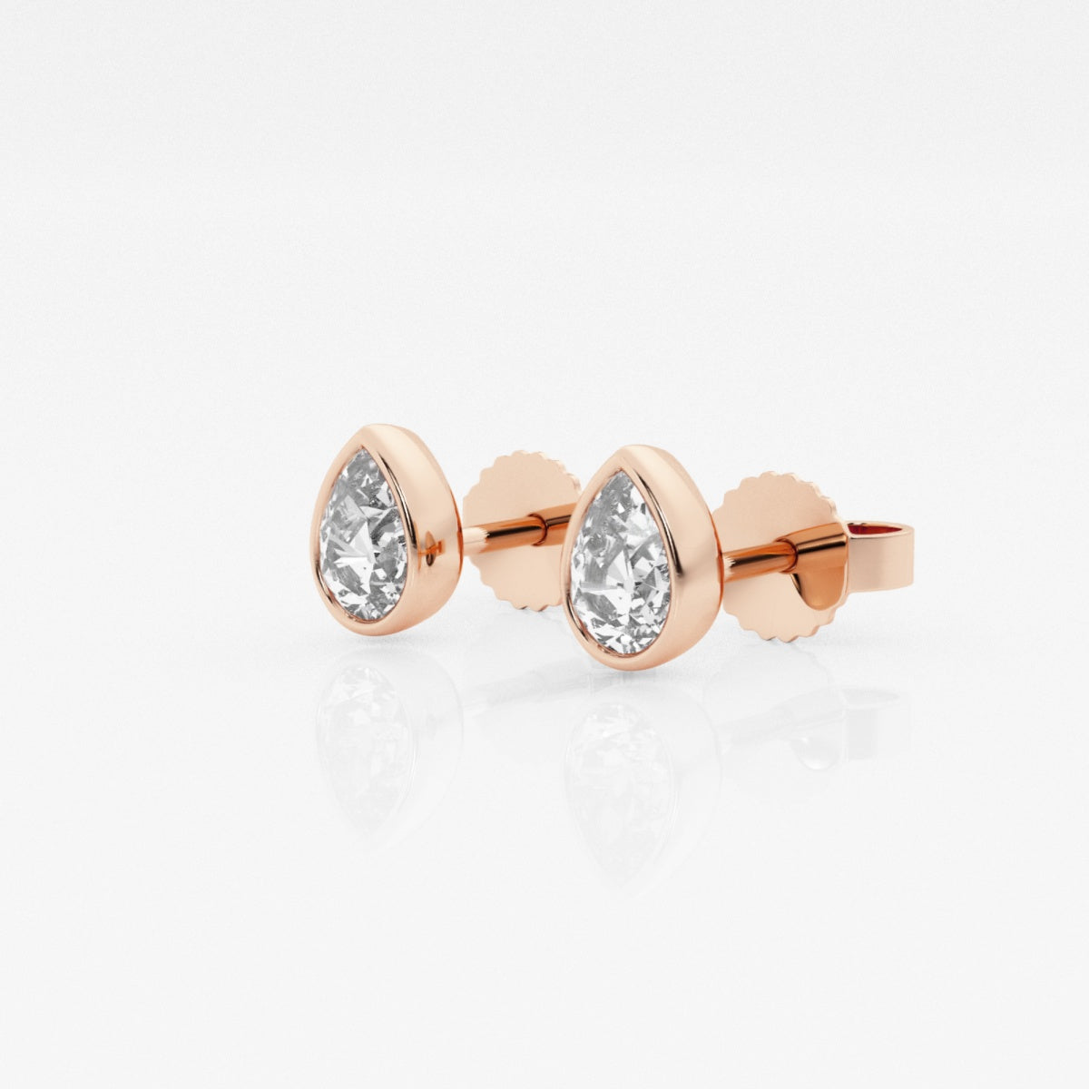 Isabella - Modern Bezel Setting Earrings