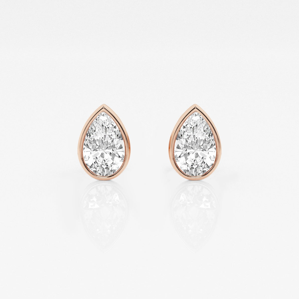 Isabella - Modern Bezel Setting Earrings