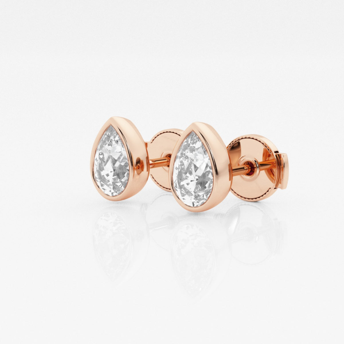 Isabella - Modern Bezel Setting Earrings