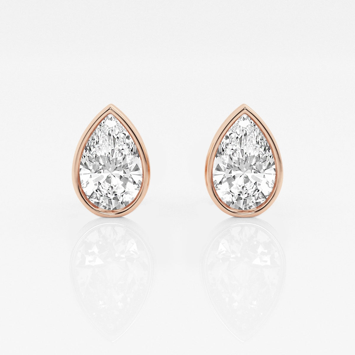 Isabella - Modern Bezel Setting Earrings