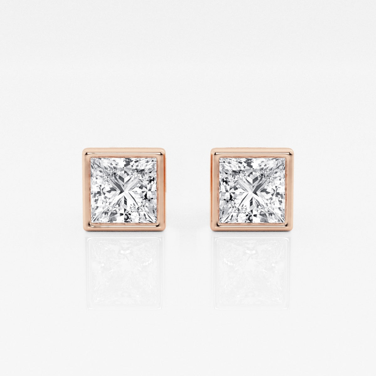 Isabella - Modern Bezel Setting Earrings