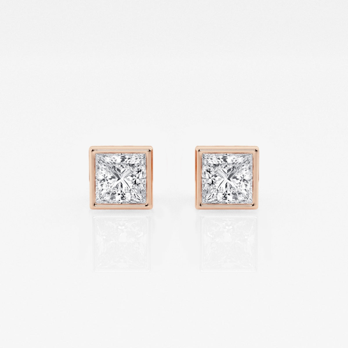 Isabella - Modern Bezel Setting Earrings