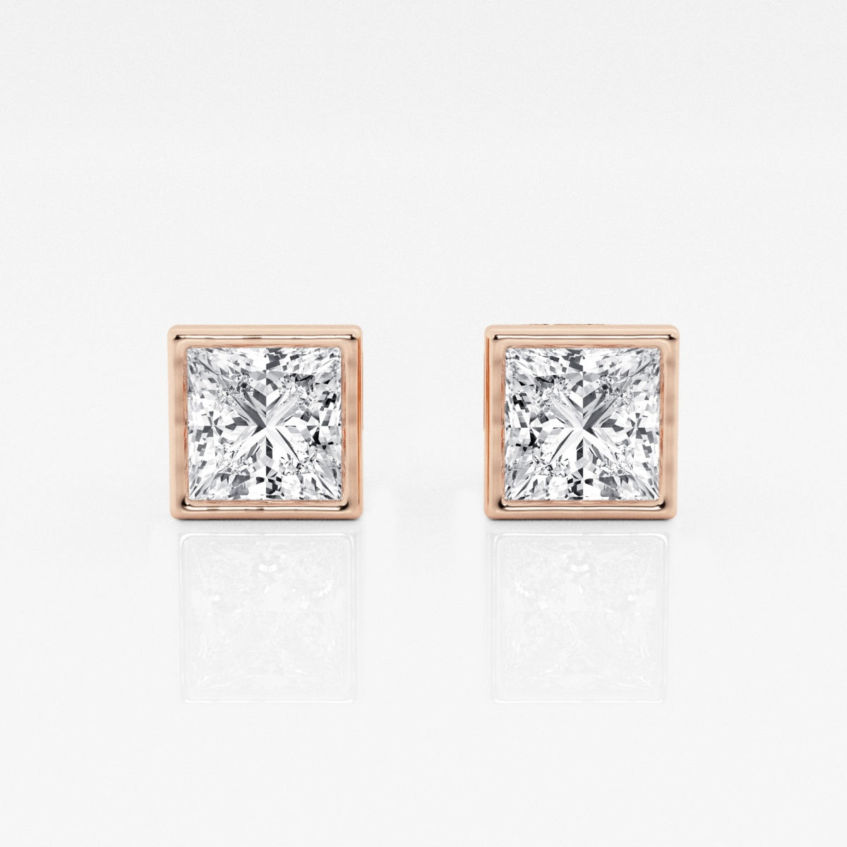 Isabella - Modern Bezel Setting Earrings