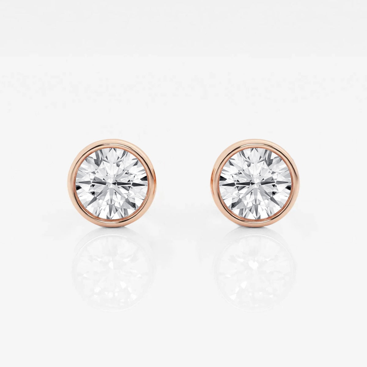 Isabella - Modern Bezel Setting Earrings